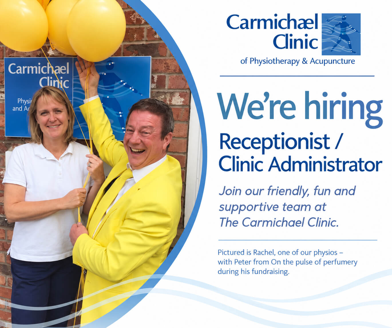 We are looking for a Receptionist / Clinic Administrator